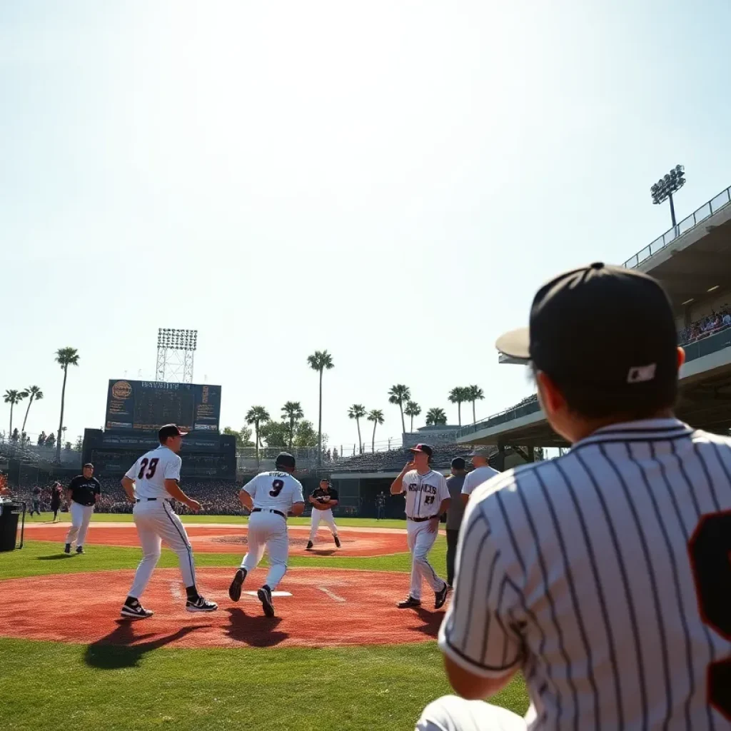 Action shot from the Costa Mesa Mustangs game