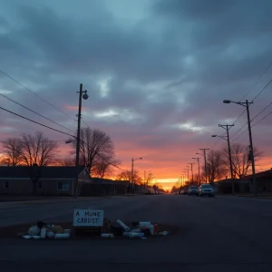 Empty streets symbolizing the consequences of drug abuse