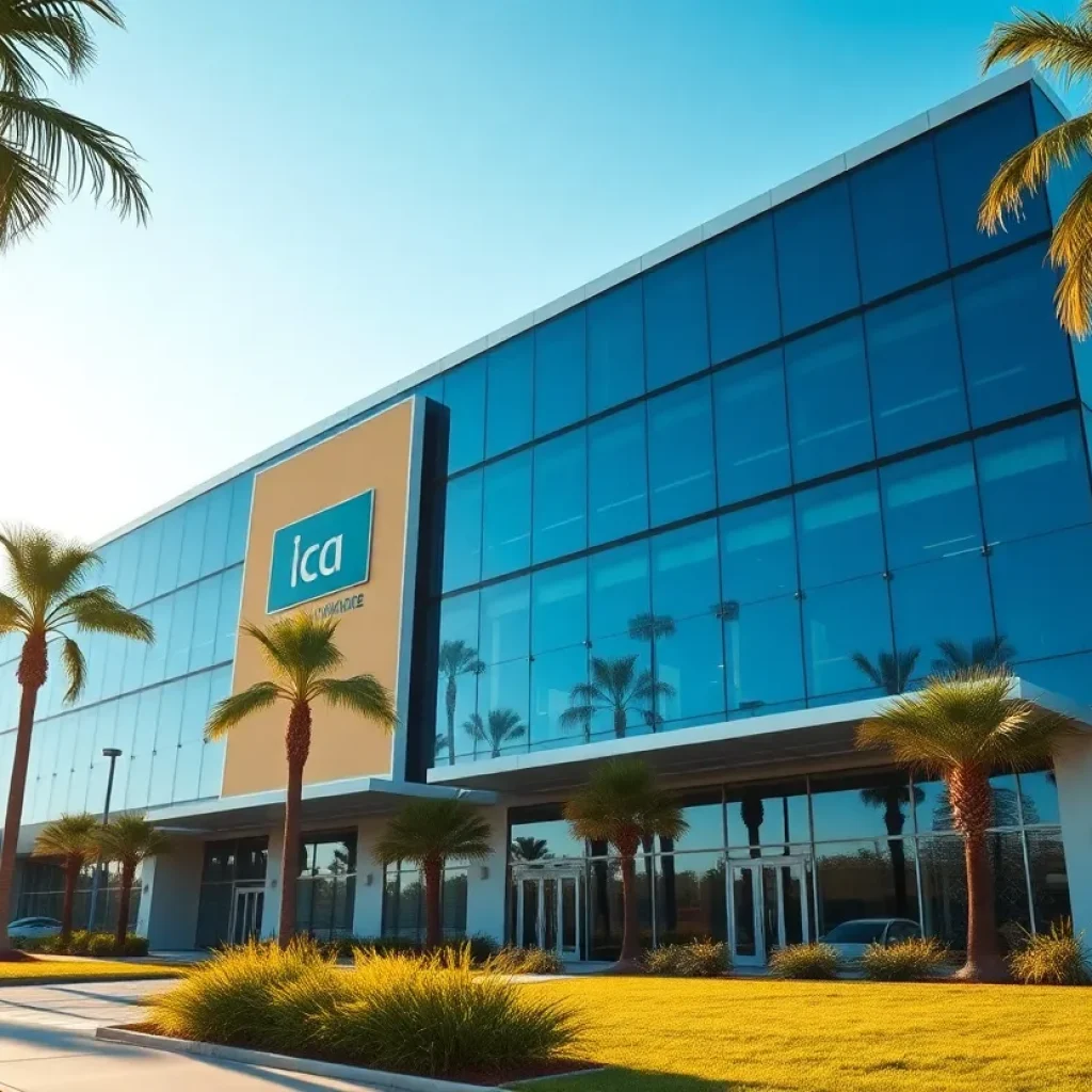 Exterior view of Ventura Foods' new headquarters in Irvine