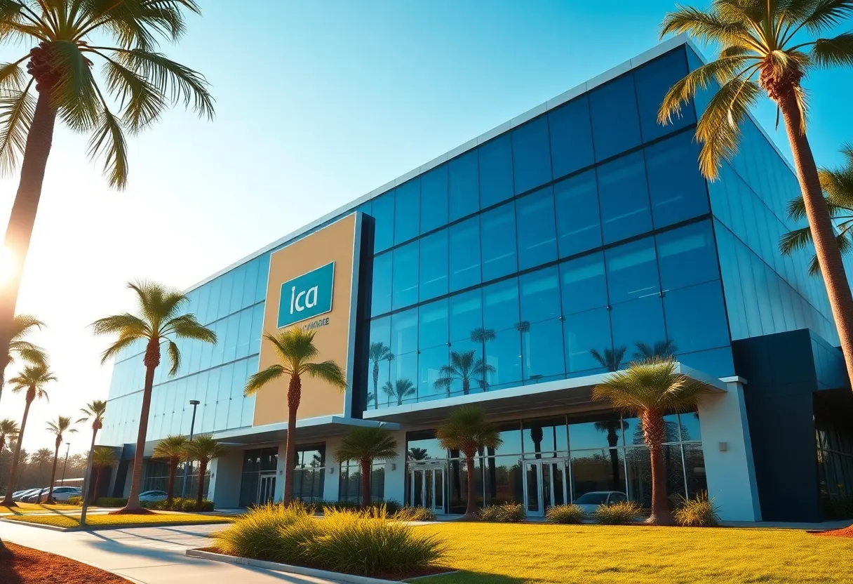 Exterior view of Ventura Foods' new headquarters in Irvine
