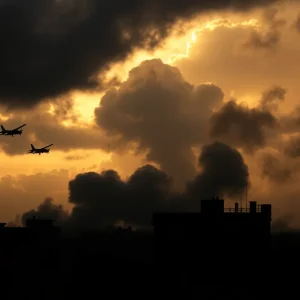 Aerial attacks on Ukrainian cities causing destruction