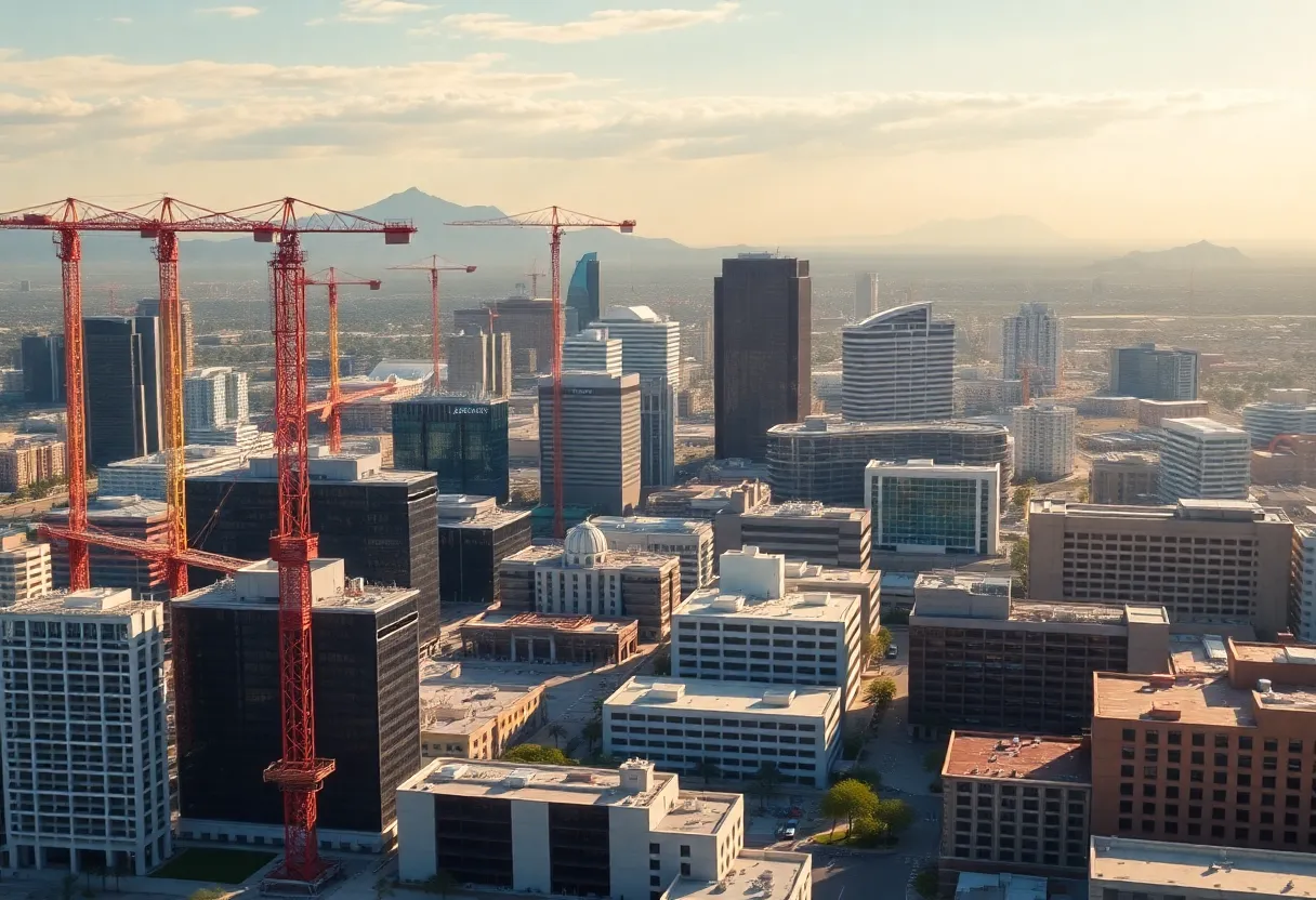 Cityscape of Arizona showcasing development projects