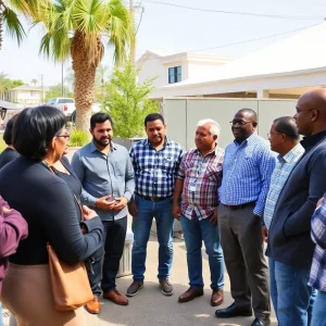 Small business owners in California discussing the impact of tariffs