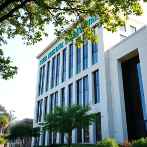 California state building symbolizing corporate emissions accountability.