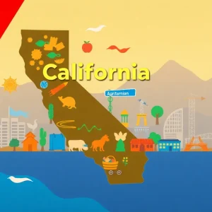 Graphic representation of California's economy and trade impact