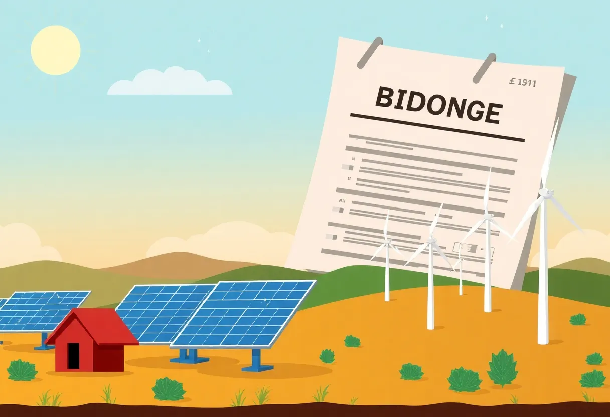 Illustration highlighting California's energy budget cuts impact