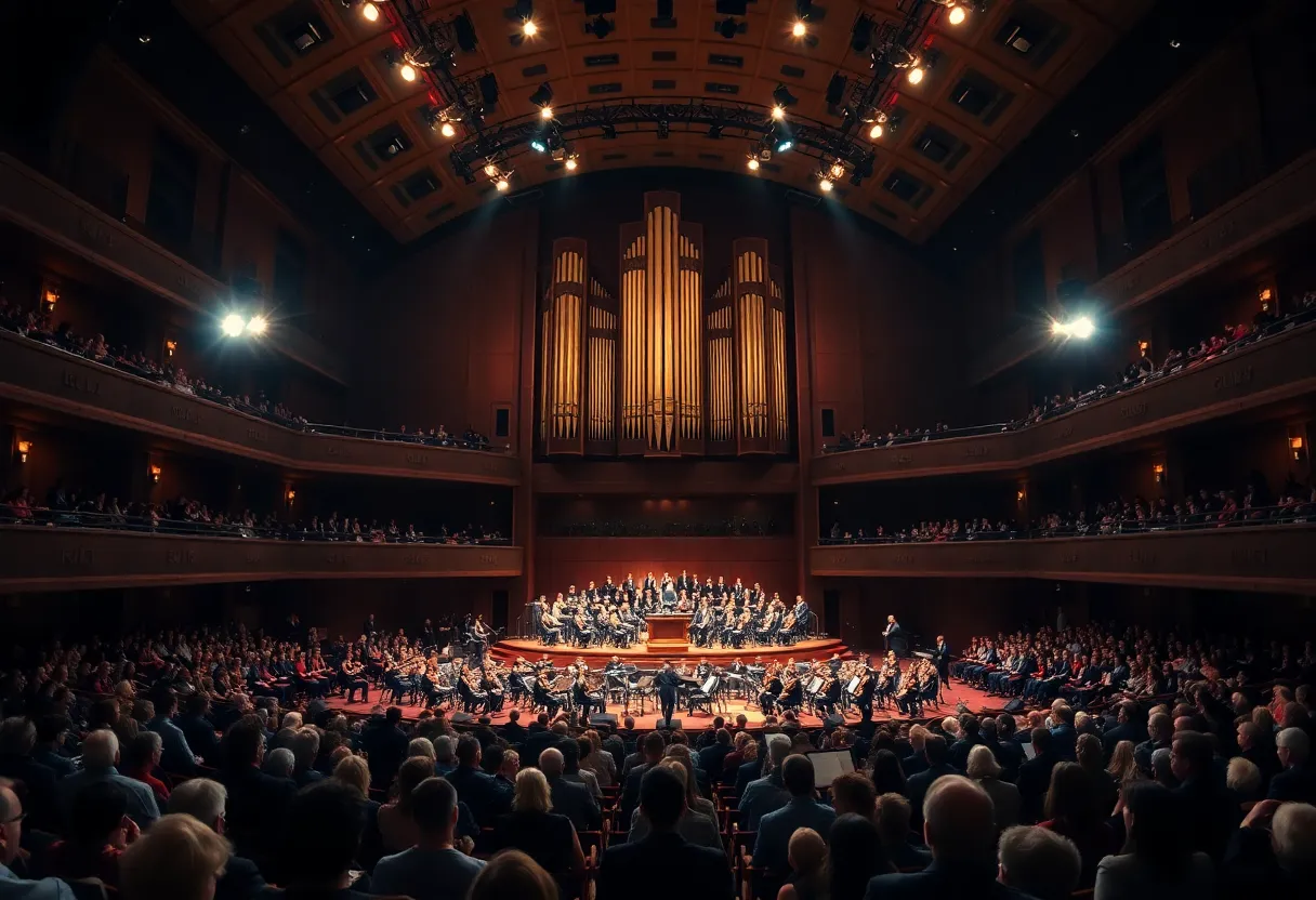 Audience enjoying the Cathedrals of Sound concert at Segerstrom Concert Hall.