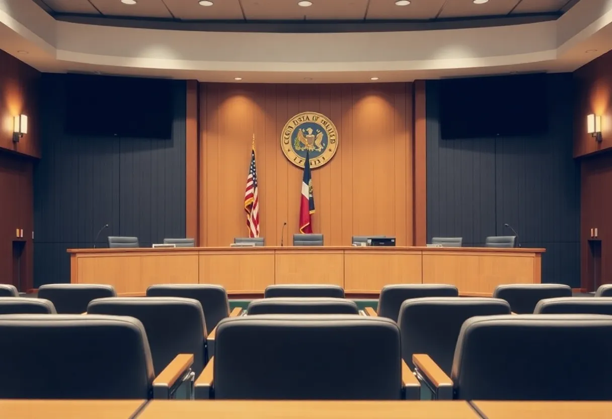Inside view of the Costa Mesa City Council chambers