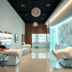 Interior of Forever Ageless medspa showing treatment spaces