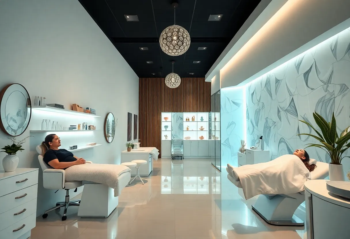 Interior of Forever Ageless medspa showing treatment spaces