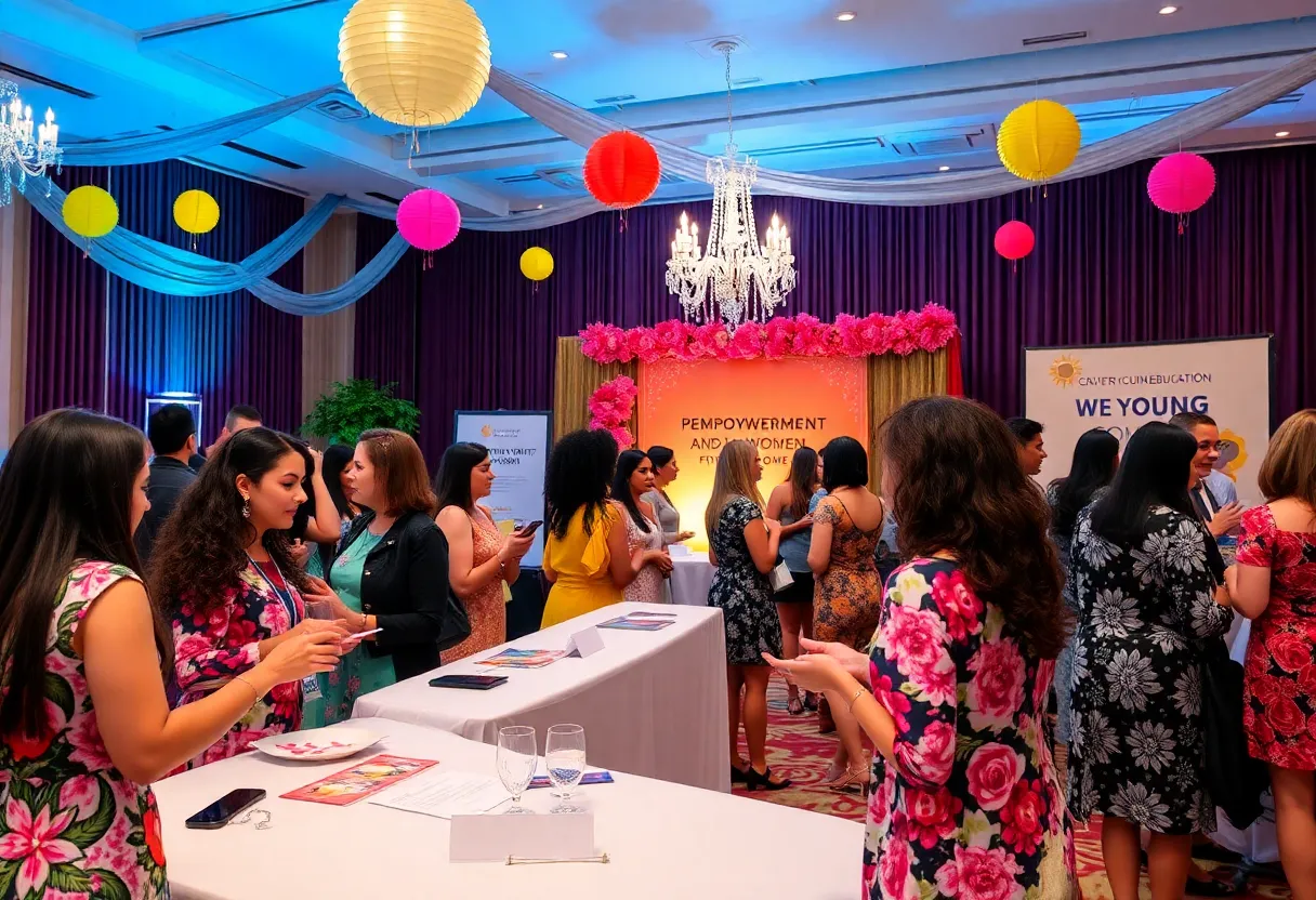 Event attendees at the Girls Inc Orange County gala celebrating empowerment of young women.