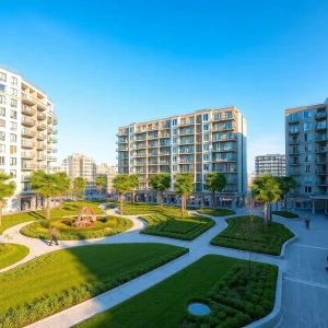 Rendering of the Hive Live residential development in Costa Mesa