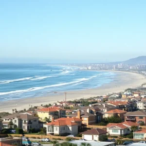 Residential housing development under construction in Huntington Beach