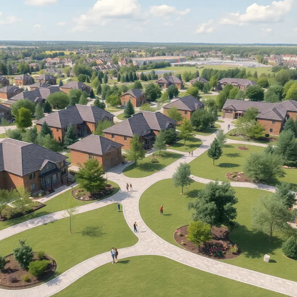 Conceptual illustration of Irvine's new residential village
