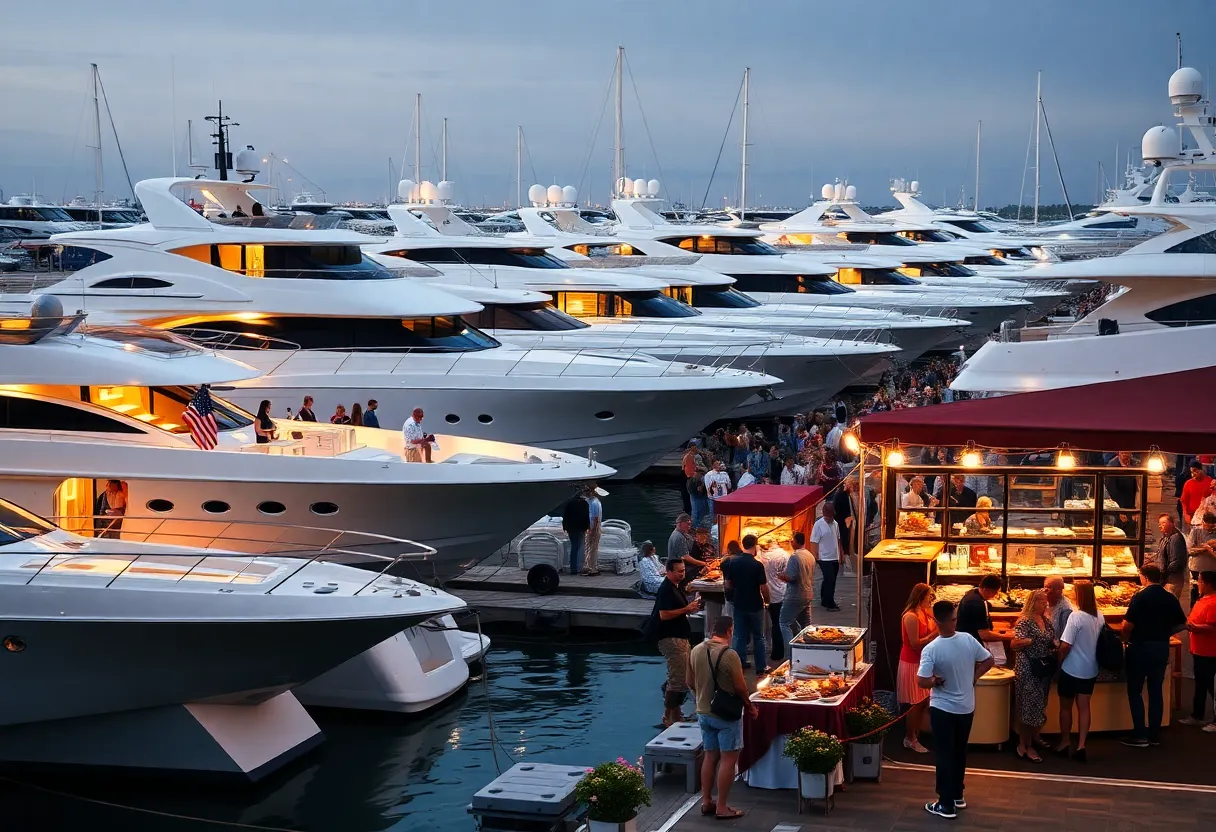 Luxury yachts showcased at Newport Beach International Boat Show