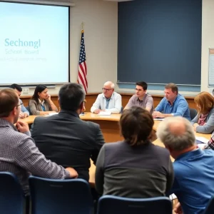 School board members discussing education policies