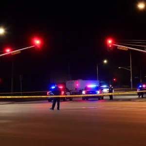 Police presence at a crime scene in Orange