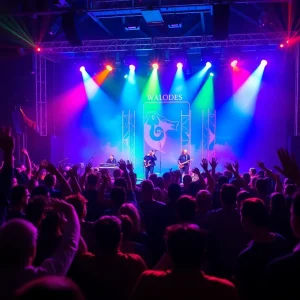 Audience enjoying a concert by Sleigh Bells at The Observatory in Santa Ana, CA.