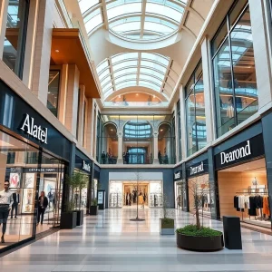 New luxury boutiques at South Coast Plaza in Costa Mesa, California