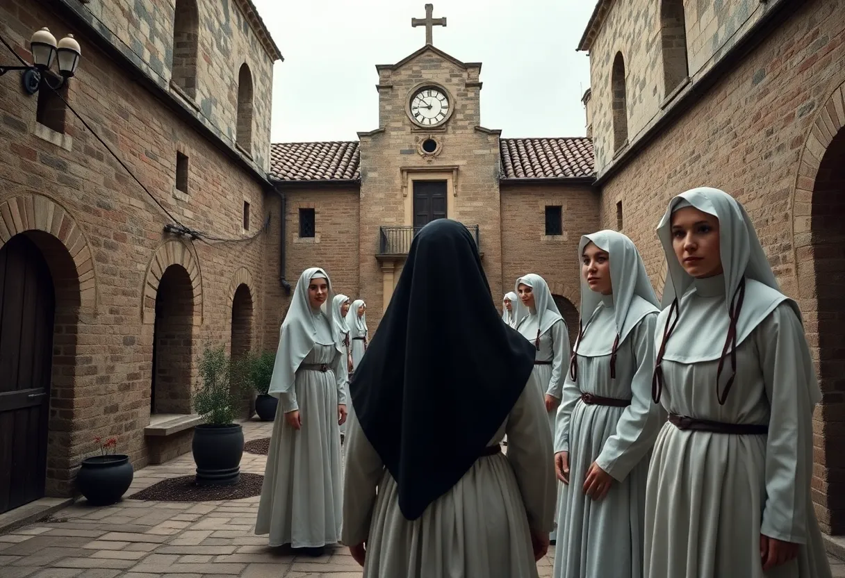 Scene from UCI Opera's Suor Angelica performance at Irvine Barclay Theatre