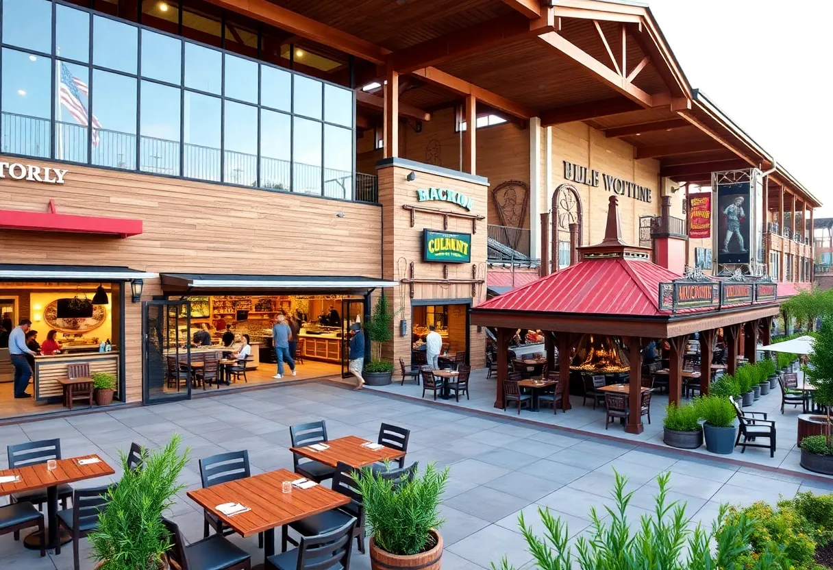 A view of Triangle Square retail complex in Costa Mesa