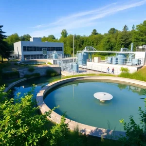 Exterior view of Tustin's newly dedicated PFAS treatment plant