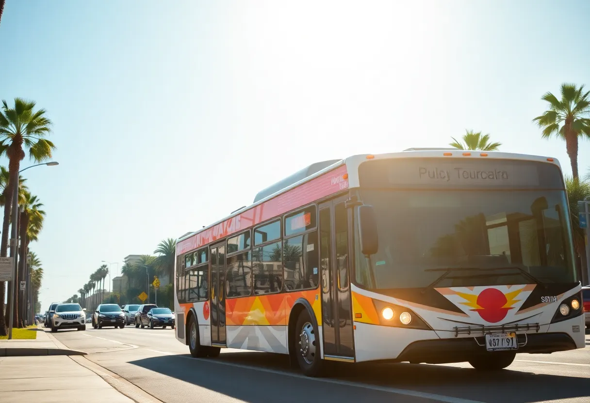 Uber bus service in California