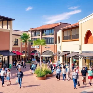 Exterior shot of Westport Plaza & Square retail center in Costa Mesa