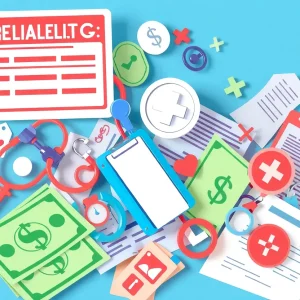 Illustration representing fraudulent billing in healthcare