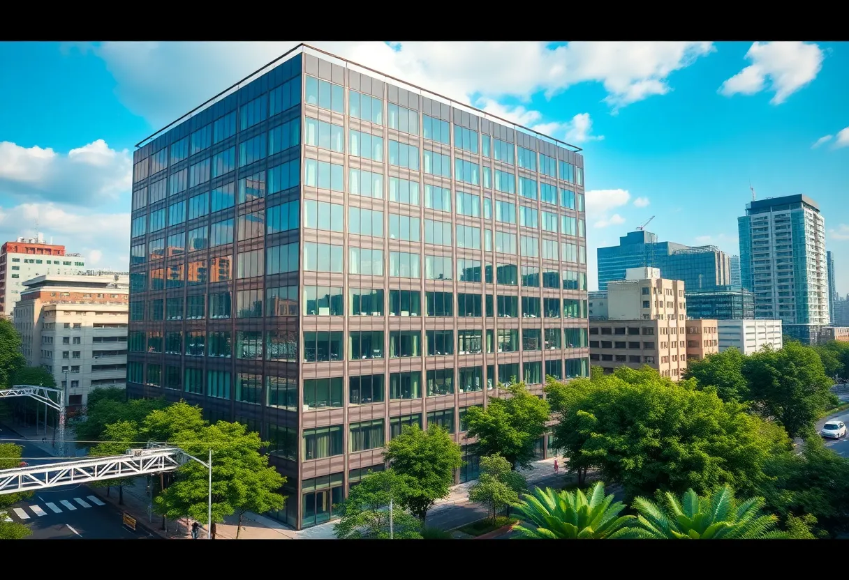Exterior view of City Plaza office building