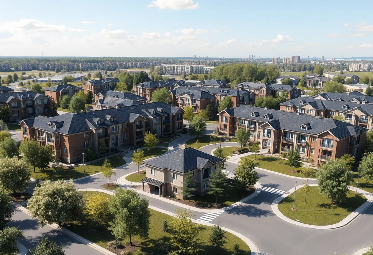 Conceptual image of proposed housing development in Costa Mesa