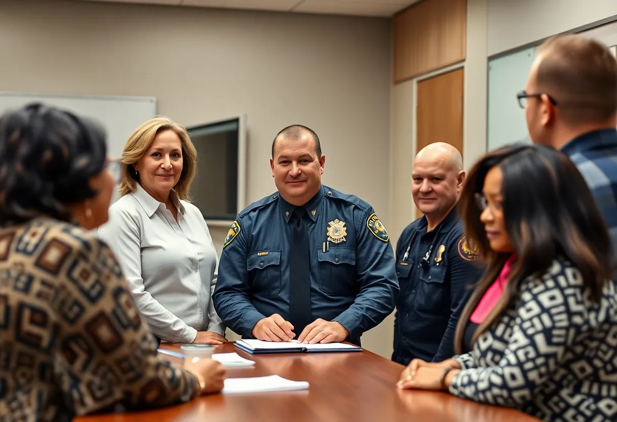 Collaborative meeting at Costa Mesa Police Department