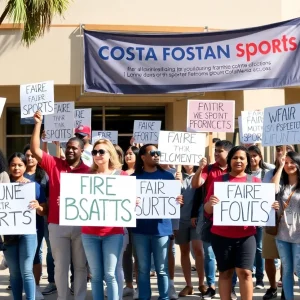 Rally for fairness in girls' sports outside CIF executive meeting
