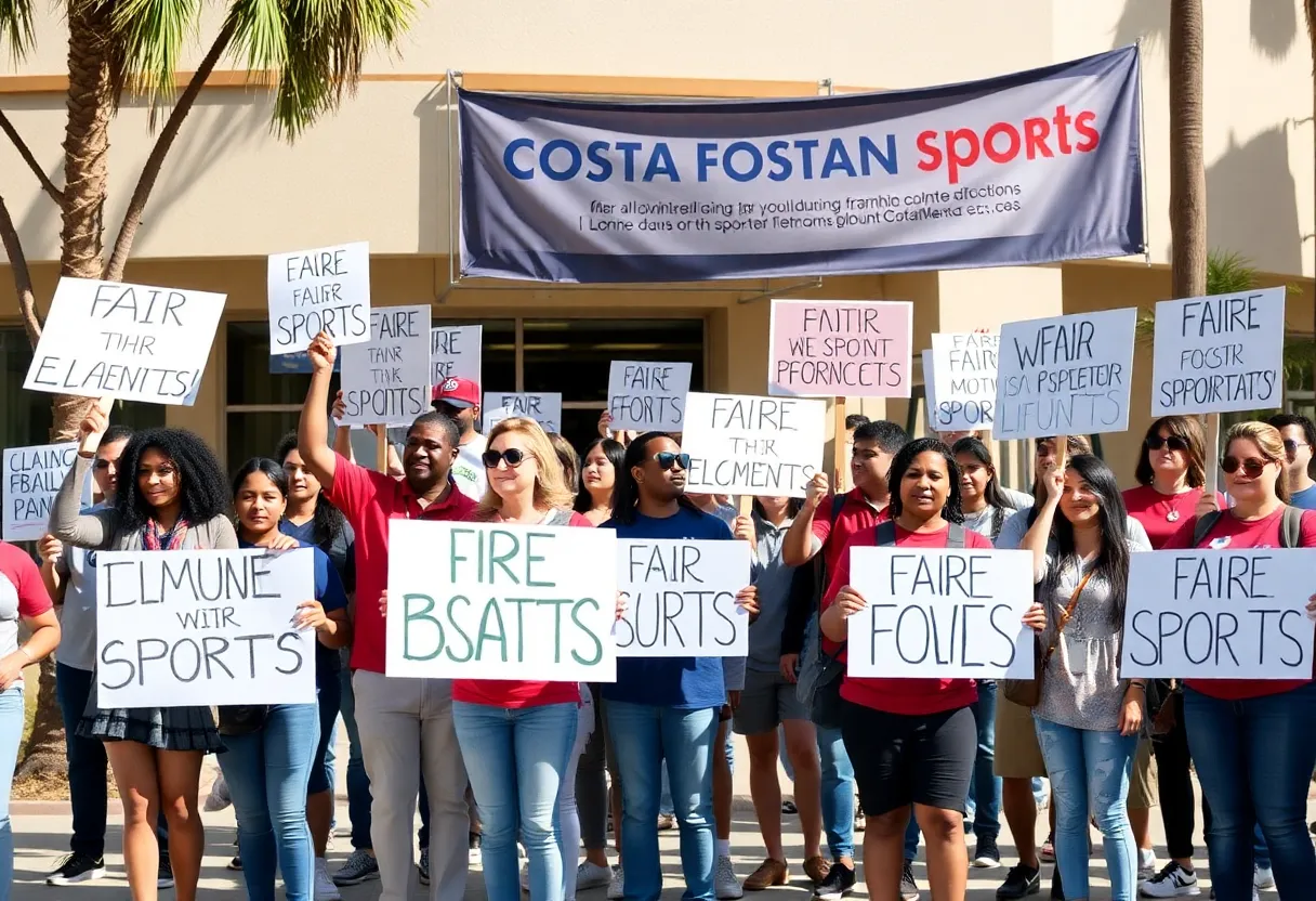 Rally for fairness in girls' sports outside CIF executive meeting