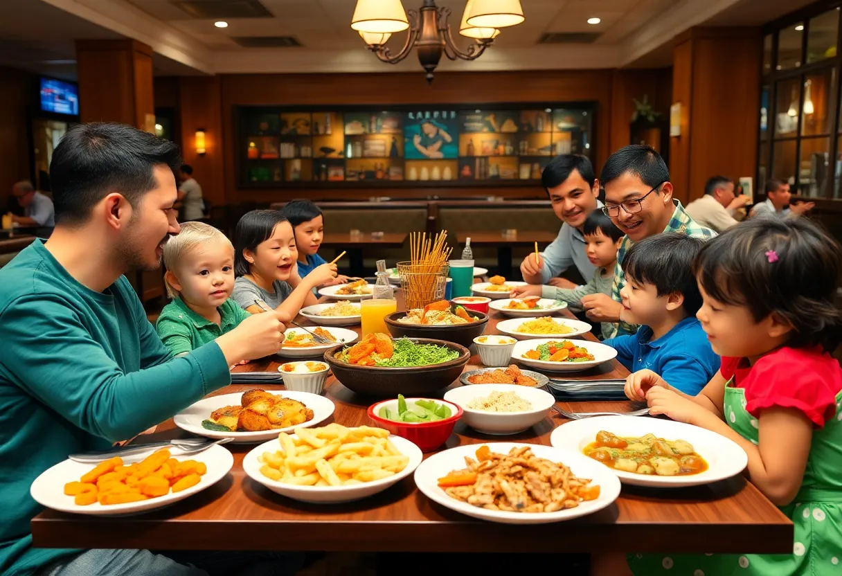 Family enjoying a meal together during culinary adventures program