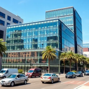 Modern office building representing consulting firms in Orange County, illustrating a decline in management consultants.