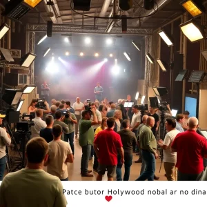 Hollywood film set illustrating decline in production