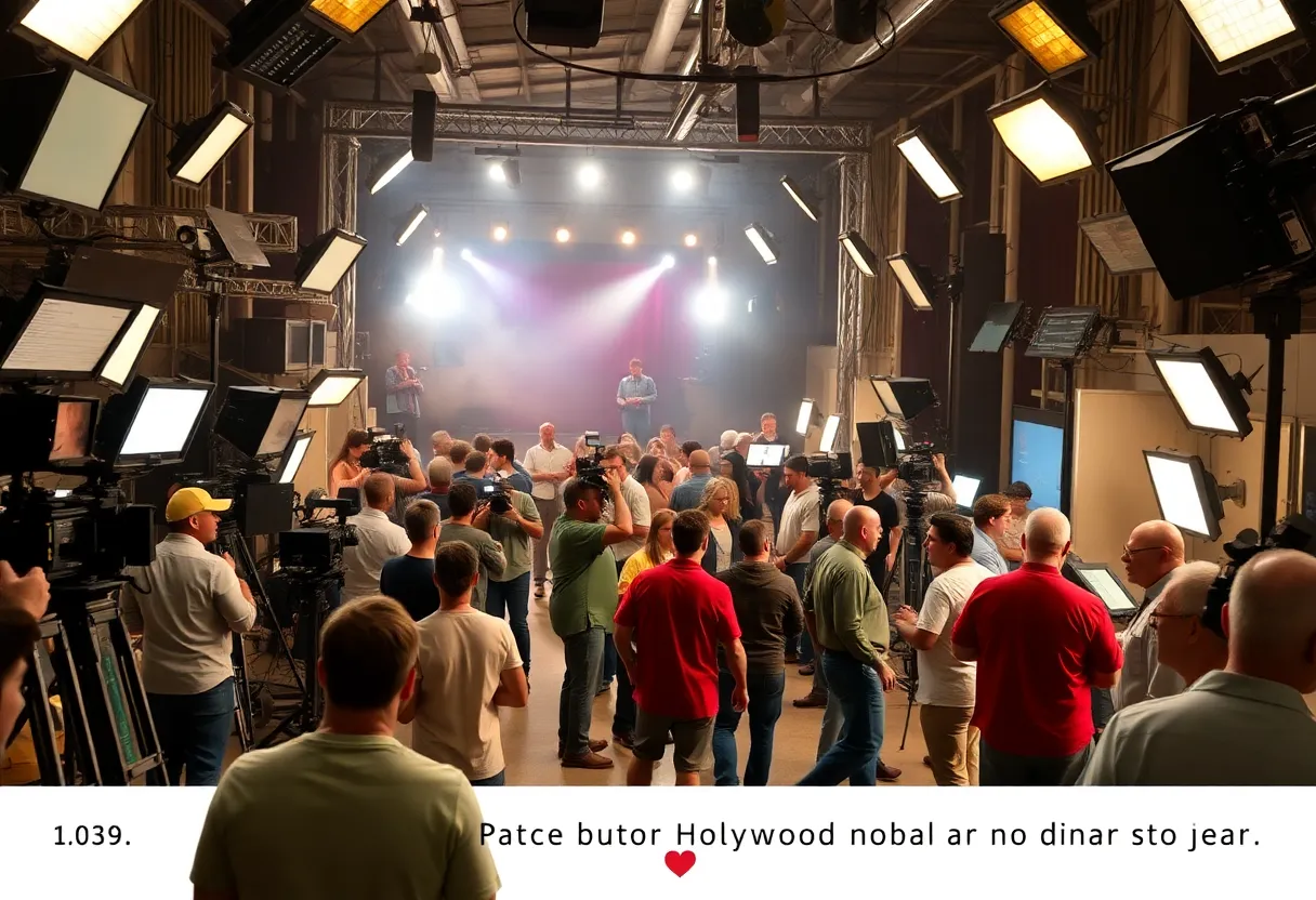 Hollywood film set illustrating decline in production