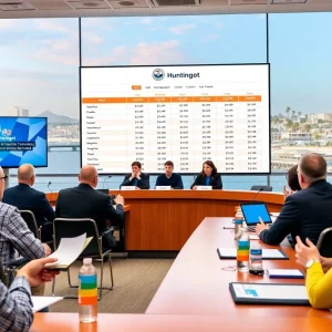 Huntington Beach City Council discussing budget