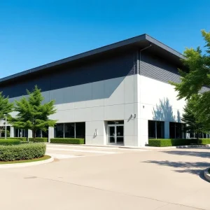 Industrial building located at 18011 Mitchell S., Irvine, leased to Tesla.
