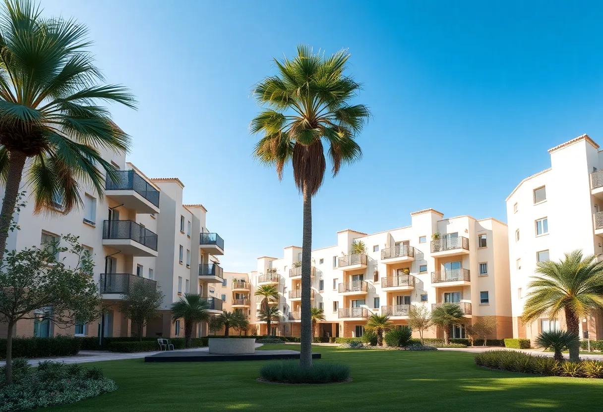 Render of proposed apartment complex near Discovery Park in Irvine