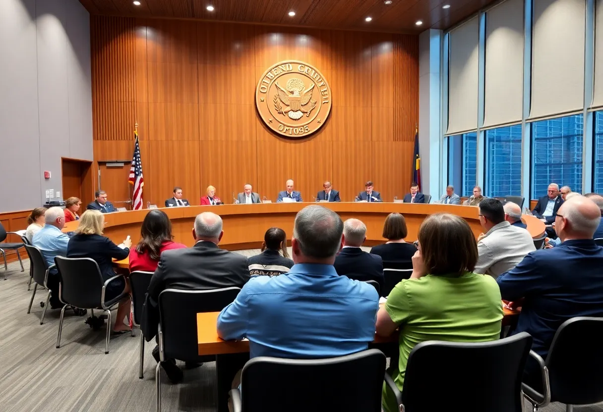Newport Beach City Council meeting in session