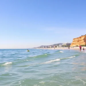 Families enjoying a clean Orange County beach