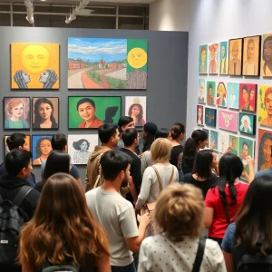 Artworks displayed at the 'Piece of Me' exhibition at the Orange County Museum of Art
