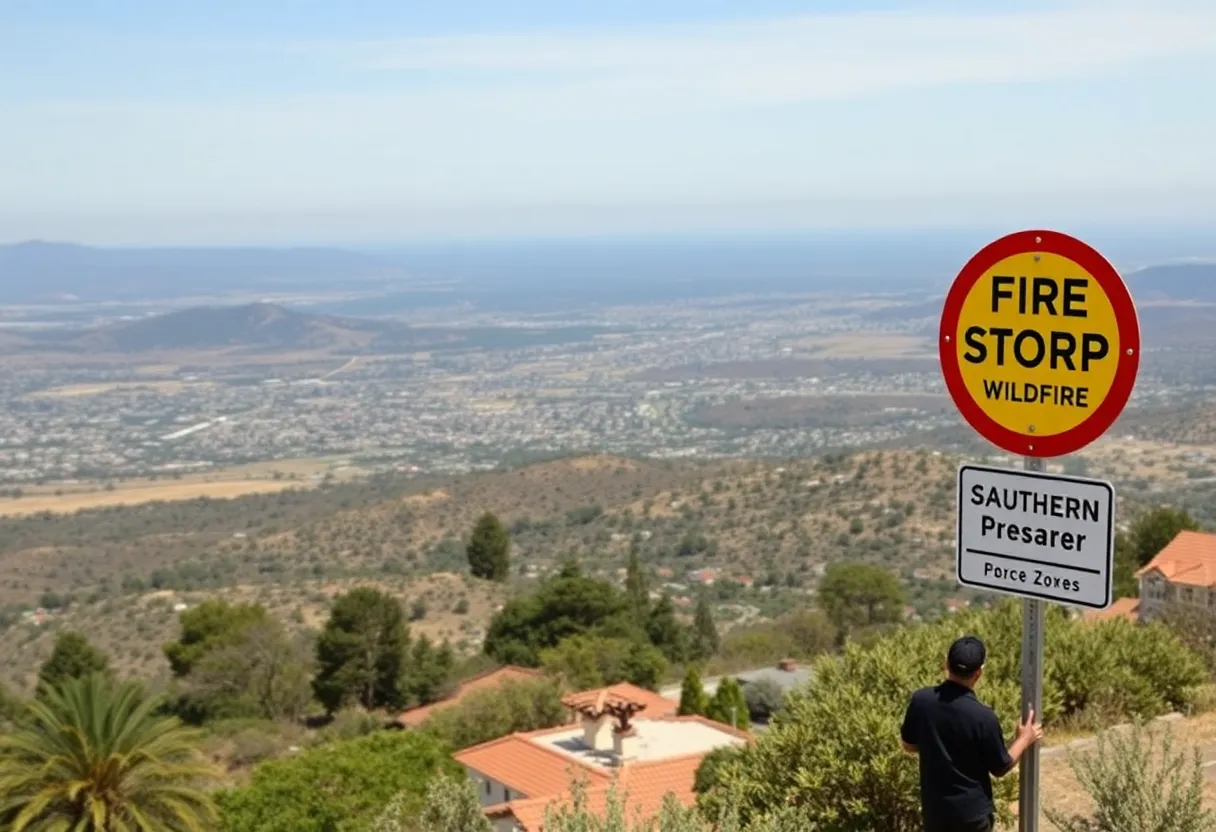 Residents assessing wildfire risk in Southern California