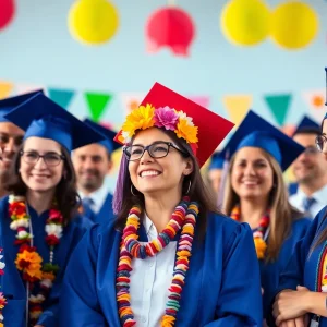 Graduates celebrating their achievements at the STEP program graduation ceremony