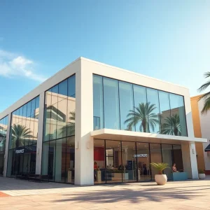 Exterior view of TynanGroup's new office in Newport Beach