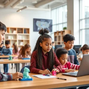 Jobs Costa Mesa California Area Children participating in STEM activities at a youth center
