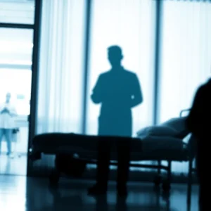 Abstract representation highlighting safety concerns in healthcare.
