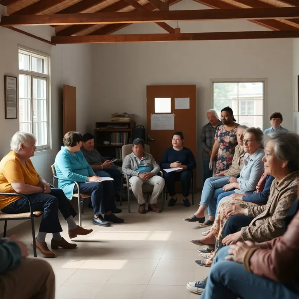 A community shelter environment supporting mental health care